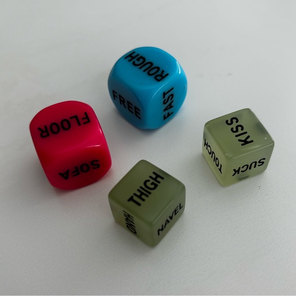 6 Pcs Sexy Time Glow in the Dark Dice - Picture 1 of 3